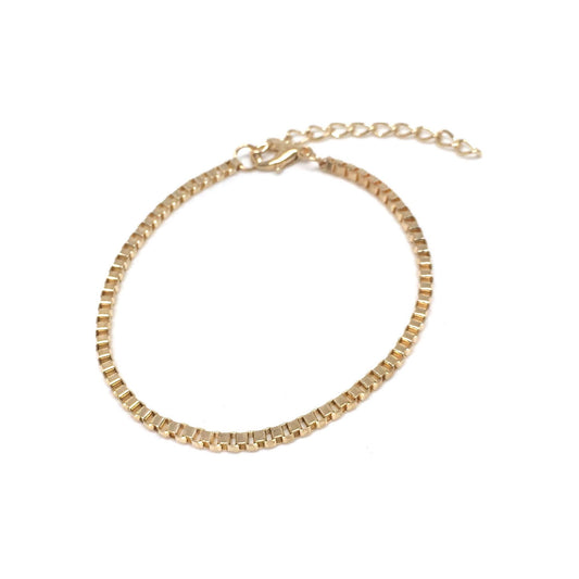 Βραχιόλι Αλυσίδα Κύβος / Box Chain Bracelet