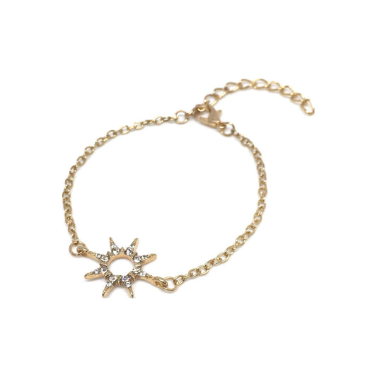 Βραχιόλι Αλυσίδα Αστέρι με Στρας / Chain Bracelet with Star and Strass