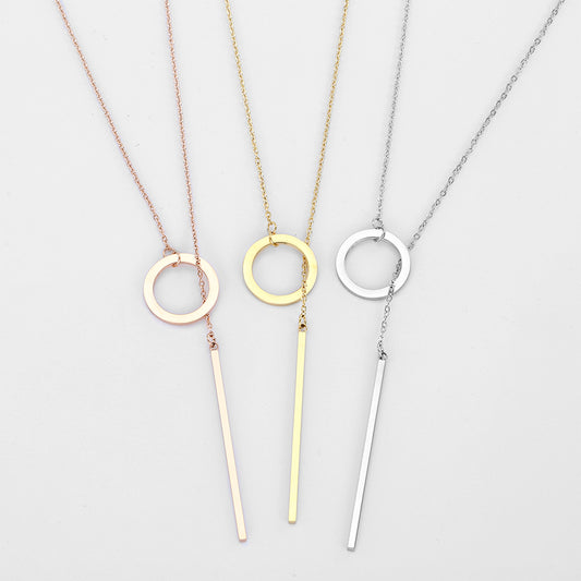 Κολιέ Κύκλος Μπάρα / Circle Bar Necklace