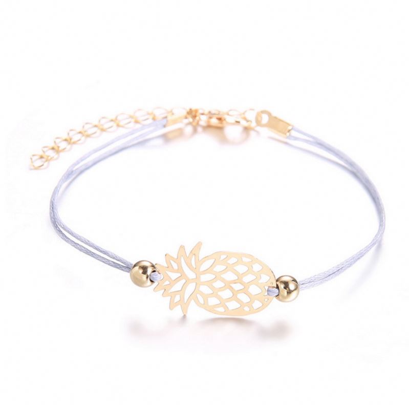 Βραχιόλι Ανανάς με Κορδόνι / Pineapple Bracelet with Cord